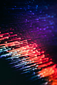 Abstract image featuring elongated shapes